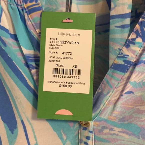 lilly pultizer elsa top aboat time - Picture 2 of 2